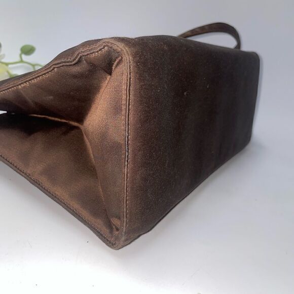 Kate Spade Brown Satiny Shoulder Bag Brown - Picture 9 of 12